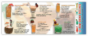 Banner Pens - Rum Drinks