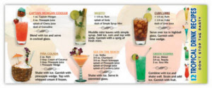 Banner Pens - Tropical Drinks